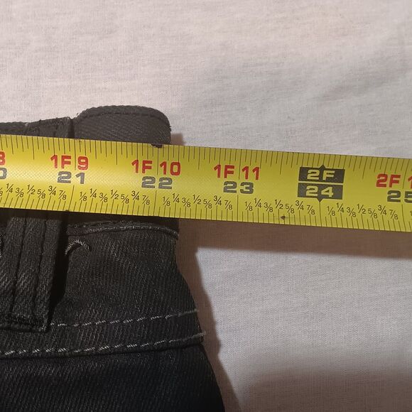 The FB Fubu Black Denim Cargo Jeans Embroidered Pockets Men's Size 42x30 - Picture 6 of 11